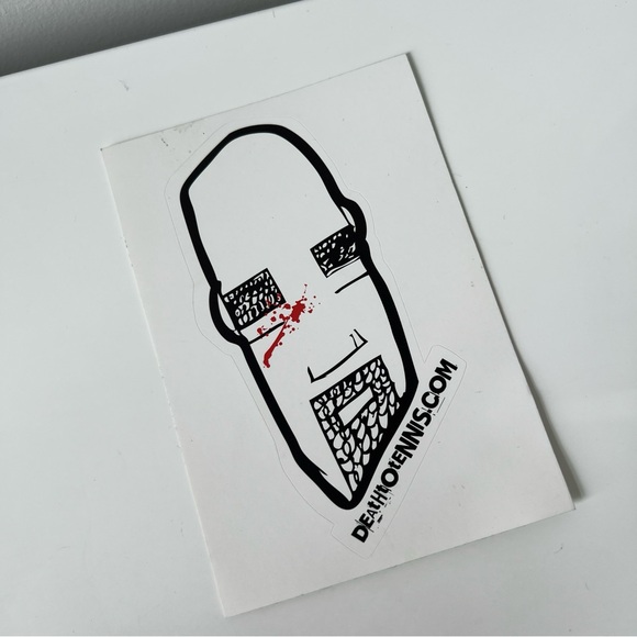 Death to Tennis hand drawn design sticker pack - Picture 6 of 8